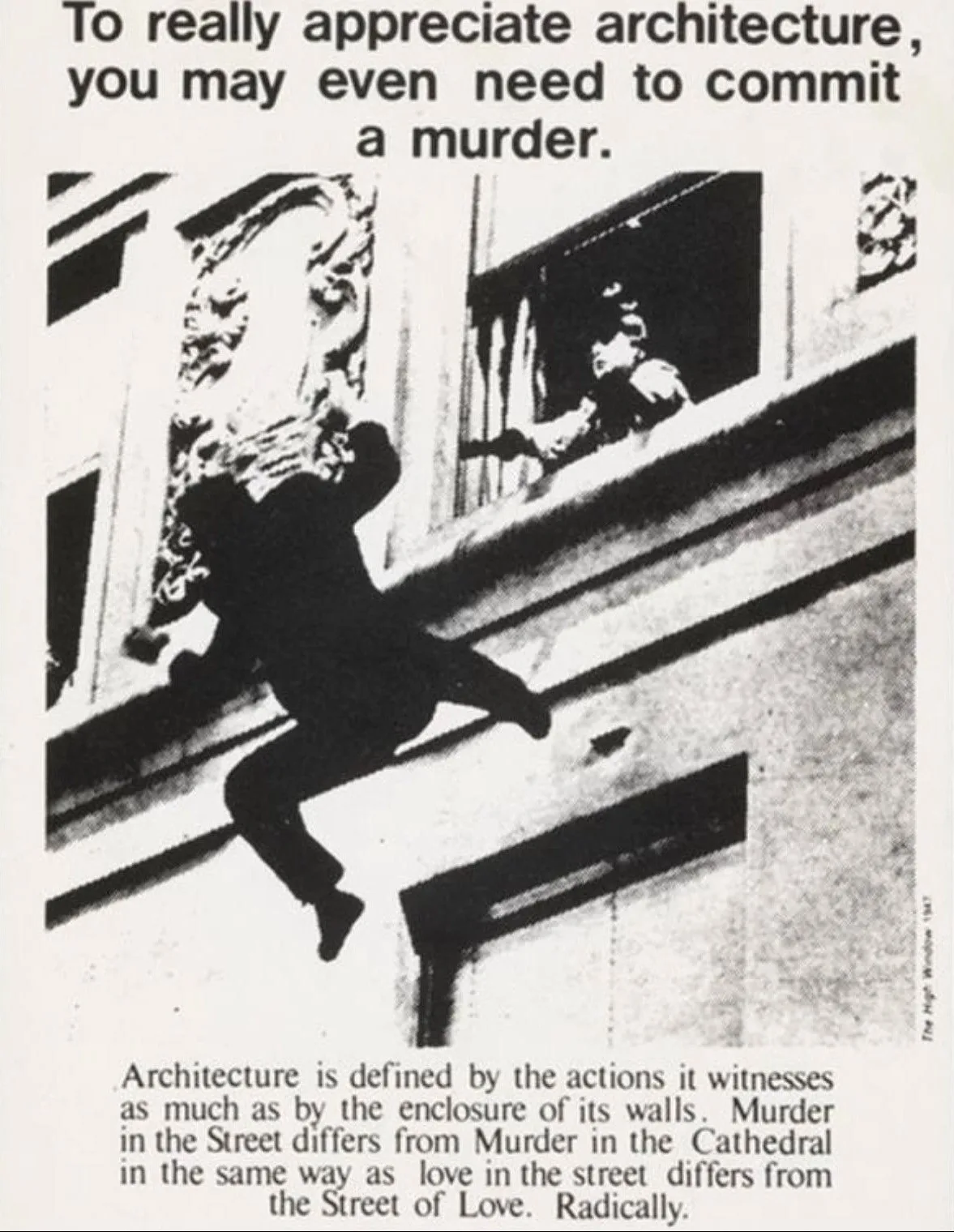Bernard Tschumi, Advertisements for Architecture